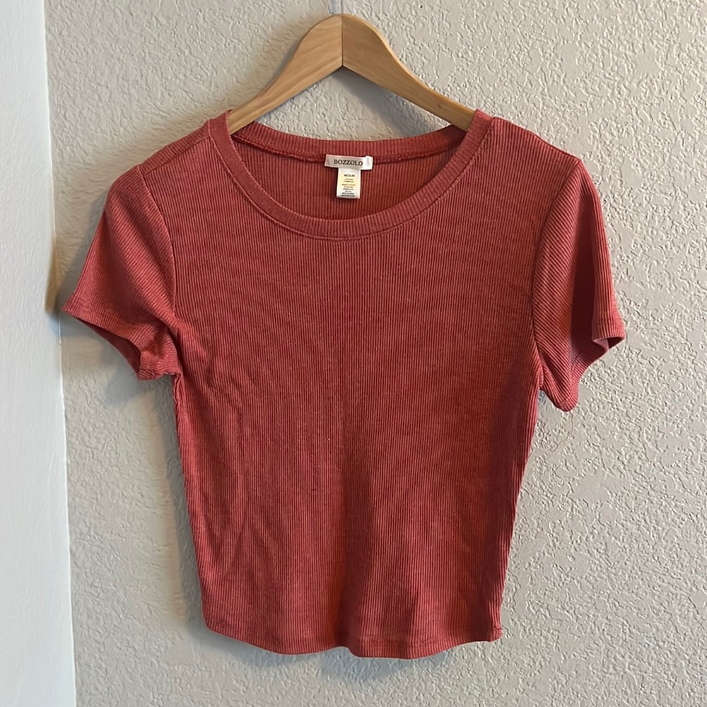 Pink/Red Crop Top